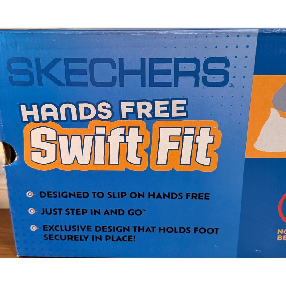 Skechers Mens Hands Free Slip-ins Glide-Step Swift Fit Navy Blue Shoes •11• Walk